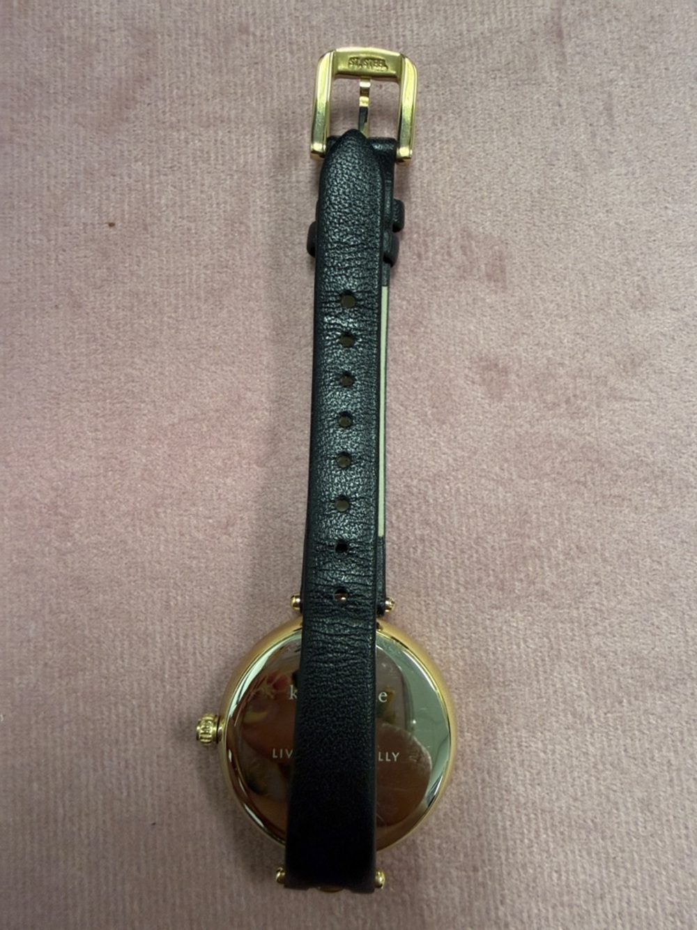 kate spade Gold Tone Watch with Pink and Blue Floral Dial - Picture 4 of 7